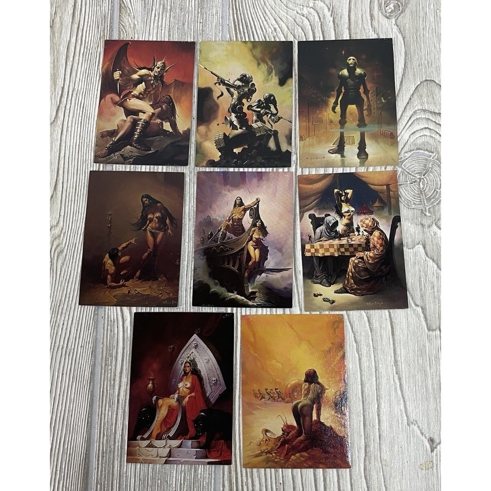 1992 Ken Kelly FPG Fantasy Art Trading Cards Lot 8 Winged Viking Princess Power